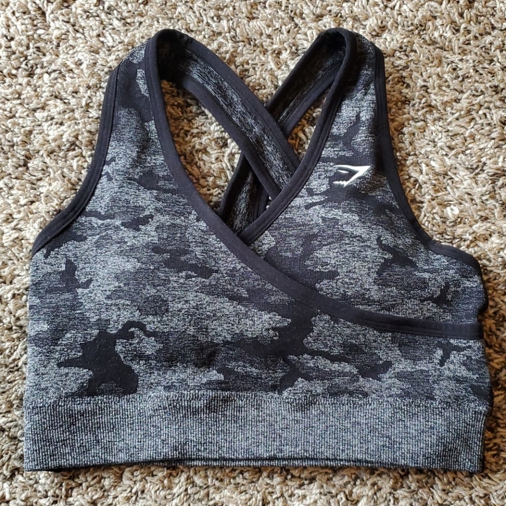 Gymshark Camo Seamless Sports Bra